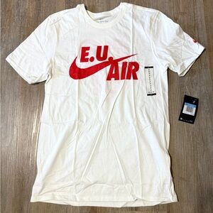 NWT Rare- Nike White Tee x Emotionally Unavailable Tee